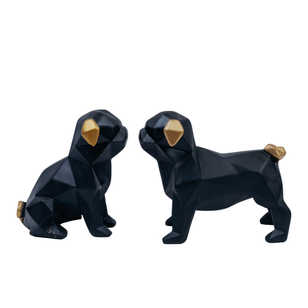 Geometric Dog Pair - Set of 2 Dekspace